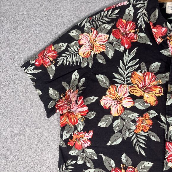 Denim & Supply Ralph Lauren Button Down Shirt Men’s XL Floral Hawaiian Cotton - Picture 5 of 13